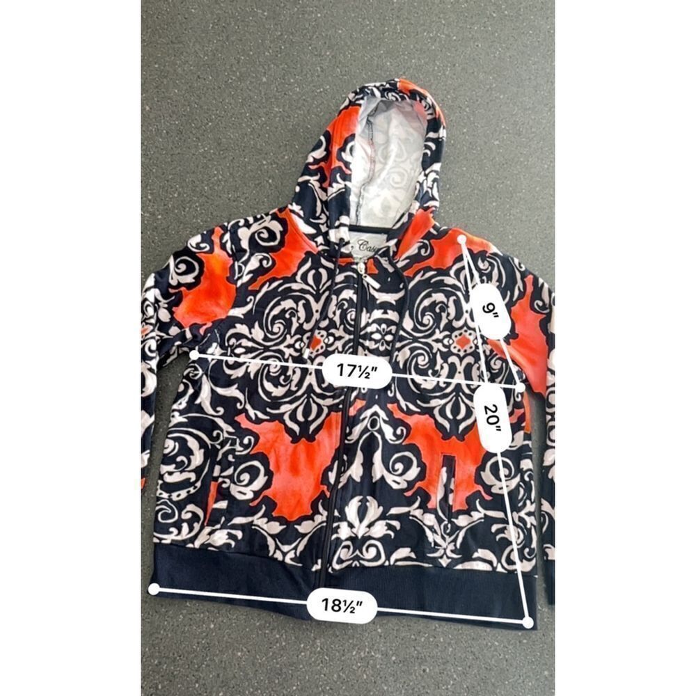 Women's Onque Casuals Hoodie M Red Blue size M - Picture 6 of 7